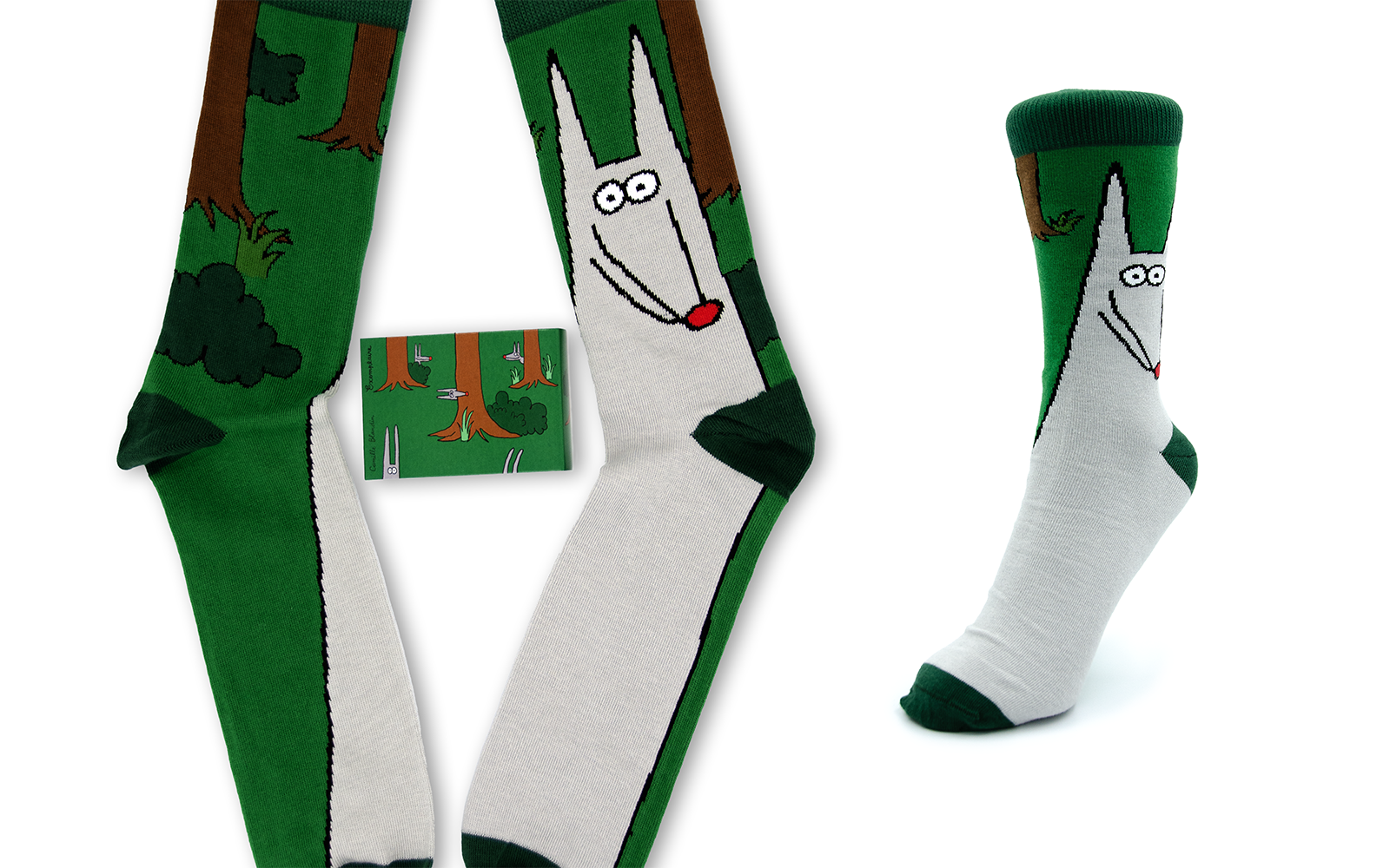 Couvertude de Chaussettes "Les Loups"