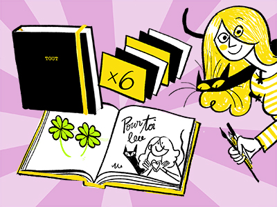 JE VEUX VRAIMENT TOUT ! livre + carnet + dédicace dessinée