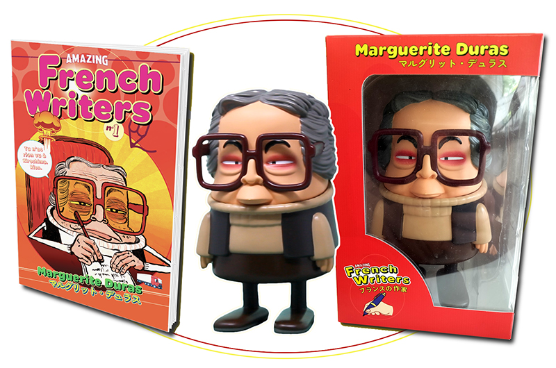 Couvertude de AMAZING FRENCH WRITERS - MARGUERITE DURAS, LA FIGURINE