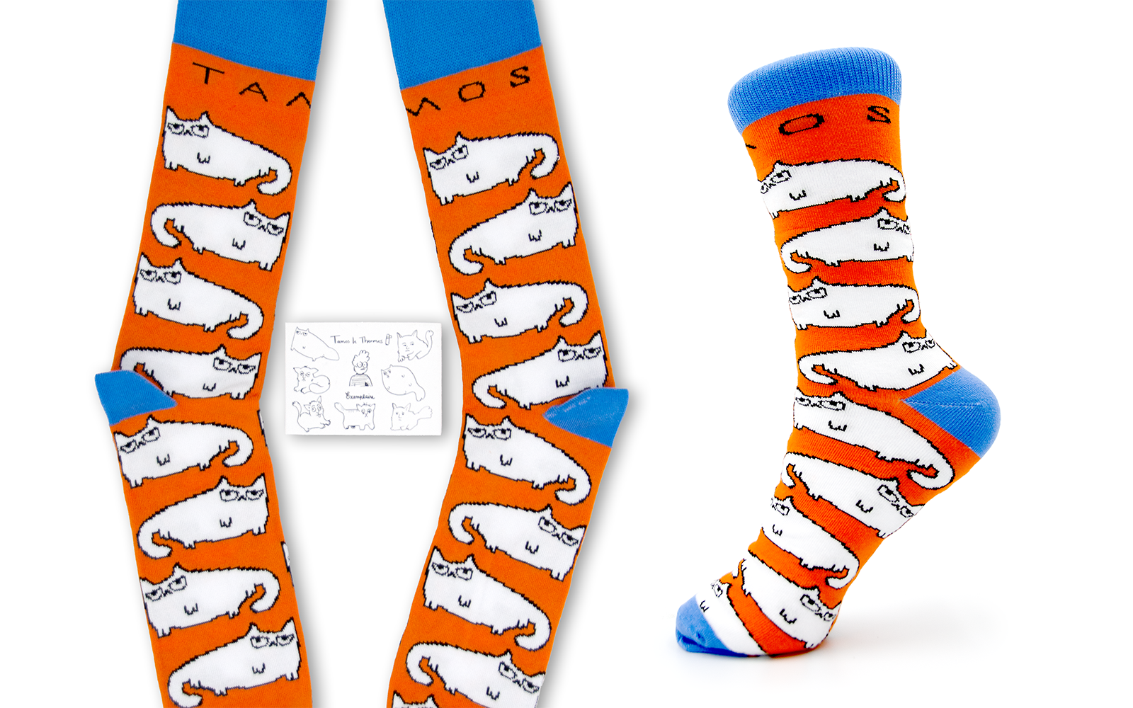 Couvertude de Chaussettes "Chats Soûlés"