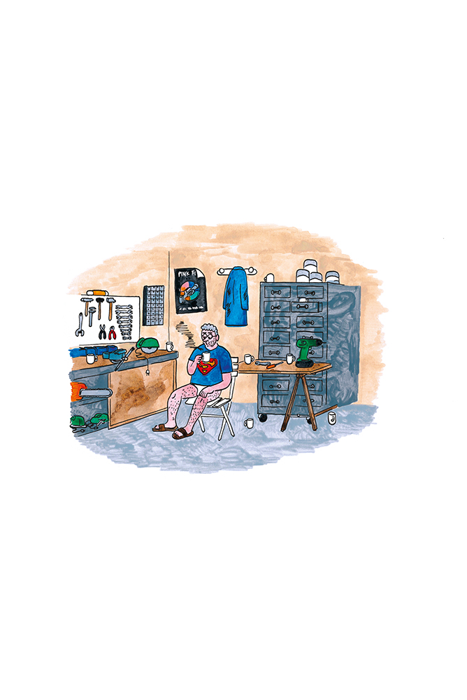 Dans son atelier