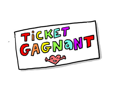 ticket de loterie virtuel